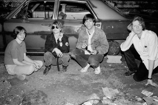 Sonic Youth, behind CBGB, East Village, New York City