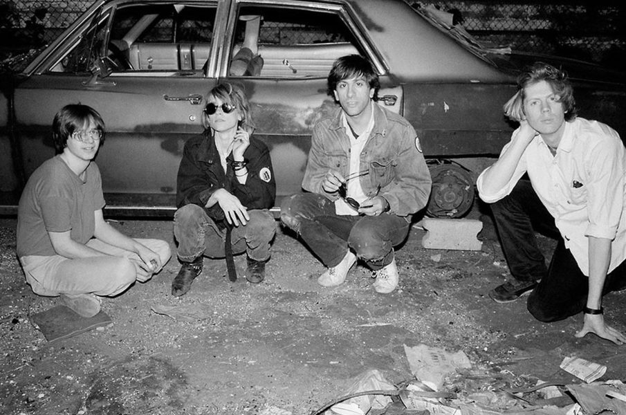 Sonic Youth, behind CBGB, East Village, New York City