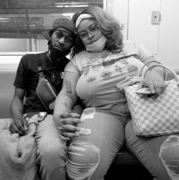 Couple on L Train, Subway, NYC