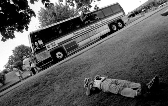 Man Sleeping Under Tree, Bar Harbor, Maine