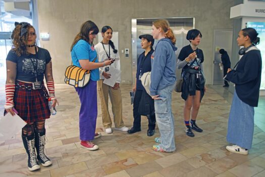 Students at National Gallery of Victoria, Melbourne, Australia