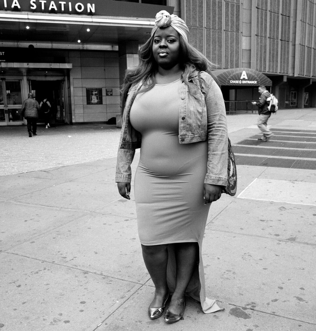 Woman Wearing Skintight Dress, Midtown, NYC