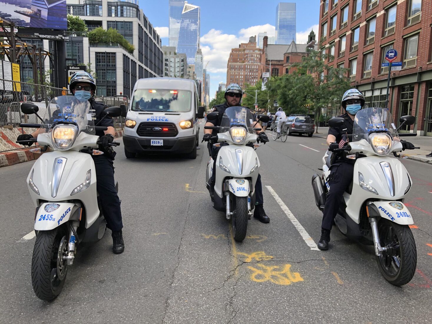 Cops on Wheels, 10th Avenue, NYC, 2021