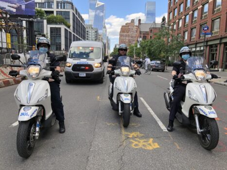 Cops on Wheels, 10th Avenue, NYC, 2021